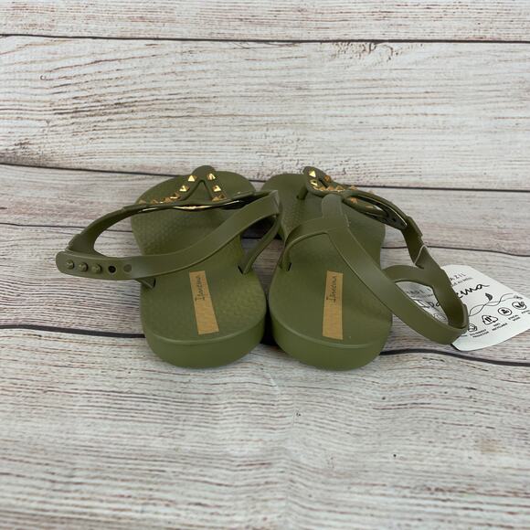 Ipanema Class Rockstar Women's 7 Sandals Green Beige - Picture 6 of 11
